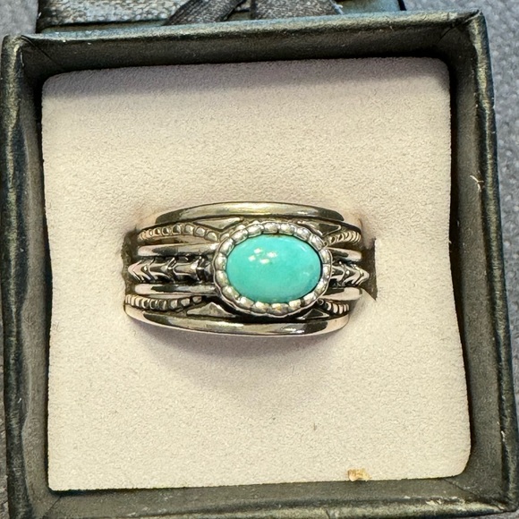 Stackable Turquoise Ring - Picture 2 of 2